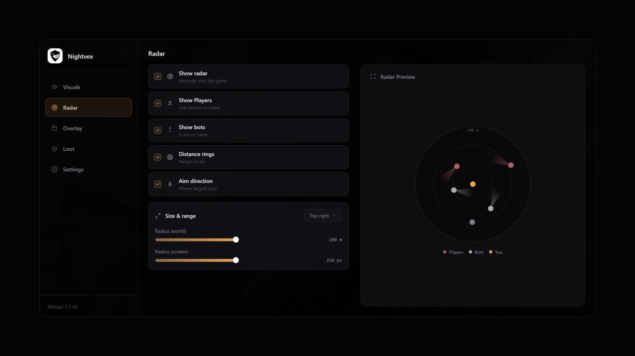 NIGHTVEX Arena Breakout скриншот 3
