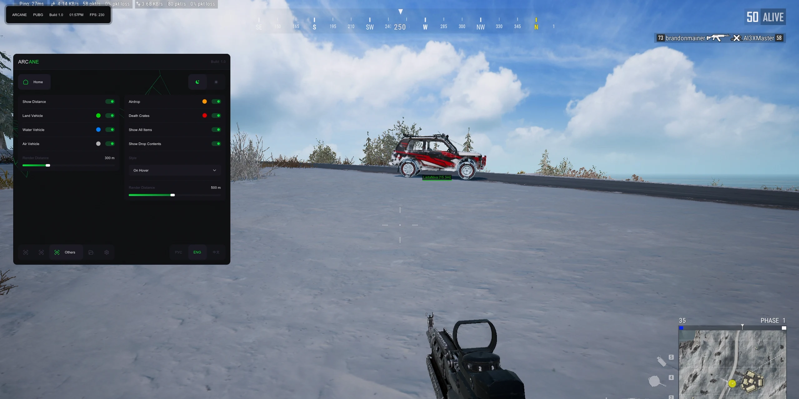 ARCANE ESP Pubg скриншот 8