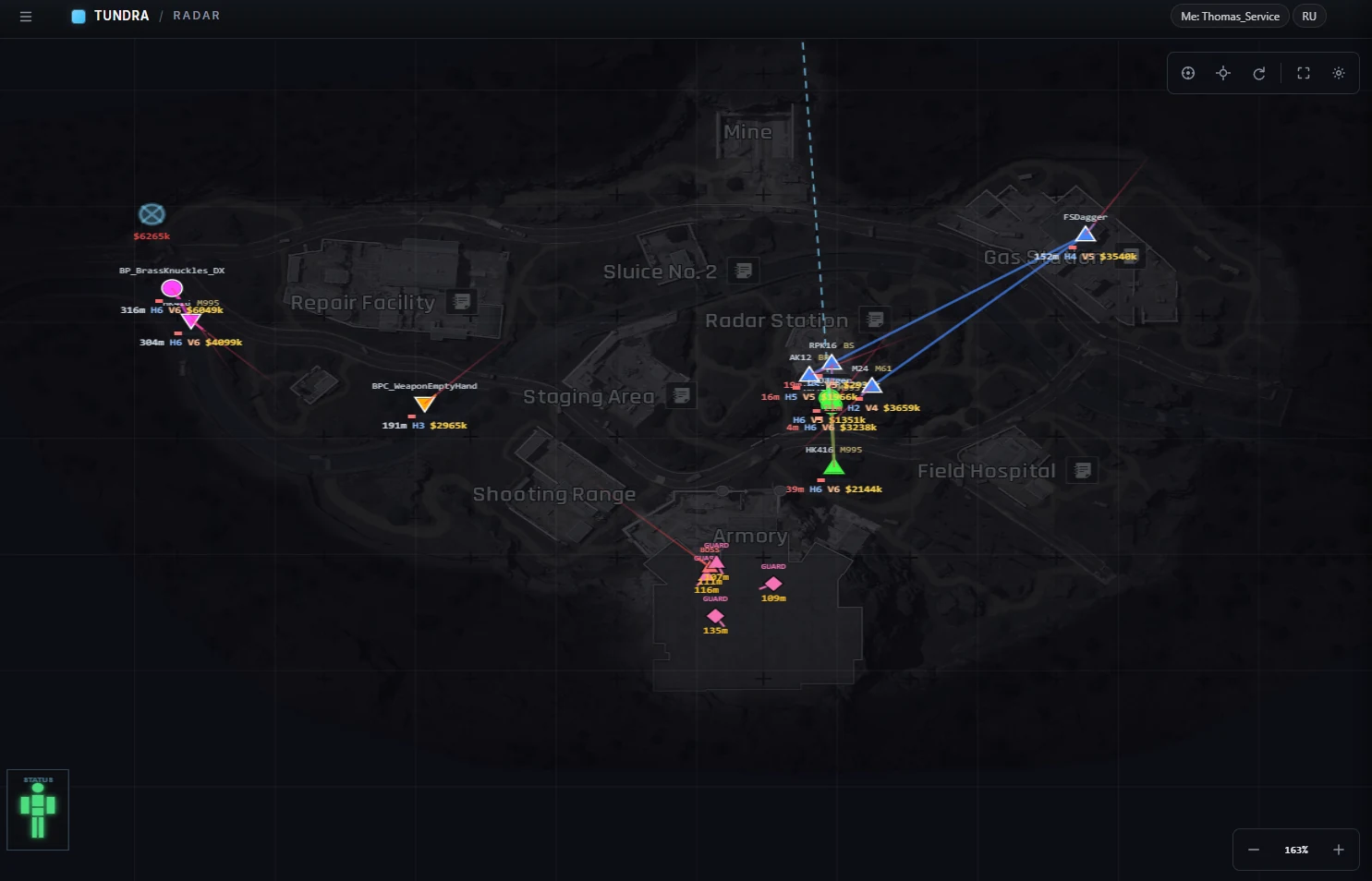 LOVEC WEB RADAR Arena Breakout скриншот 6