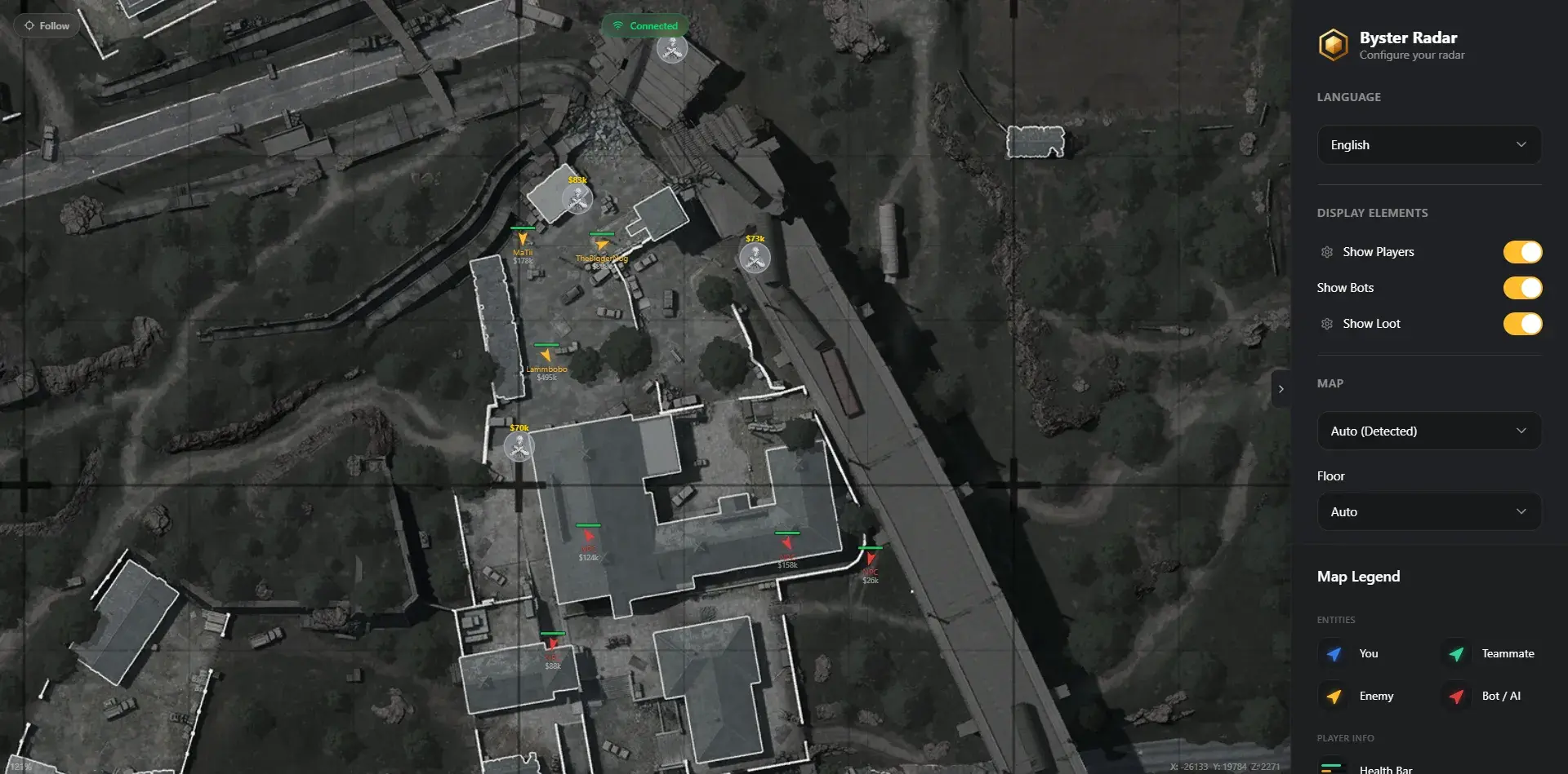 BYSTER RADAR cheat for Arena Breakout
