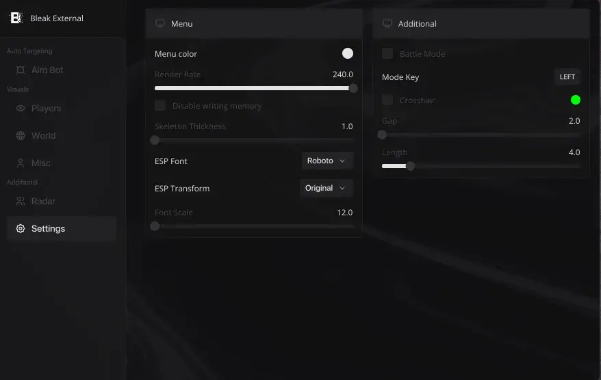 BLEAK cheat for Rust
