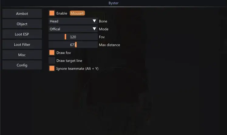 bustermenu