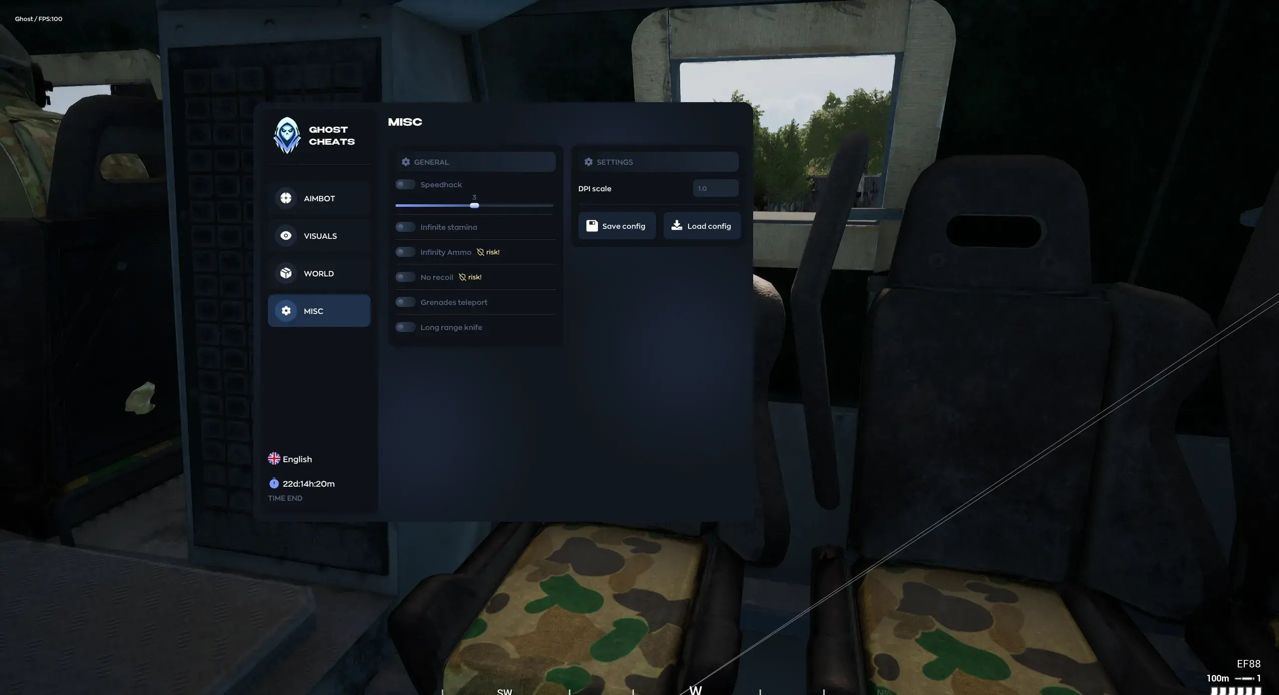 GHOST cheat for Squad