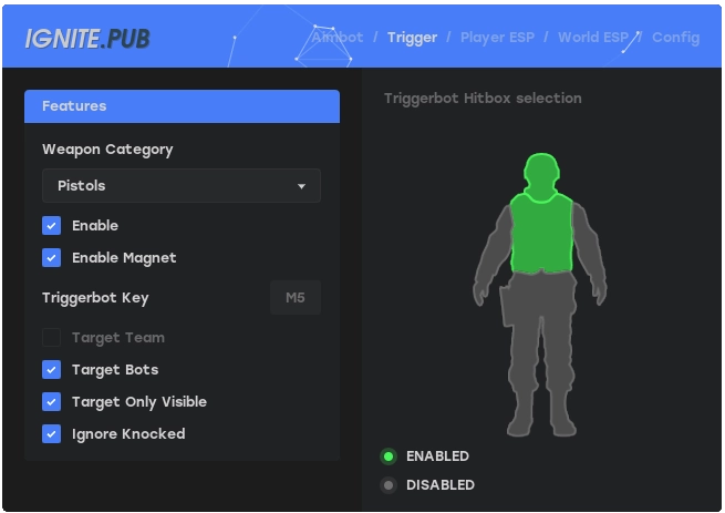 IGNITE cheat for Fortnite