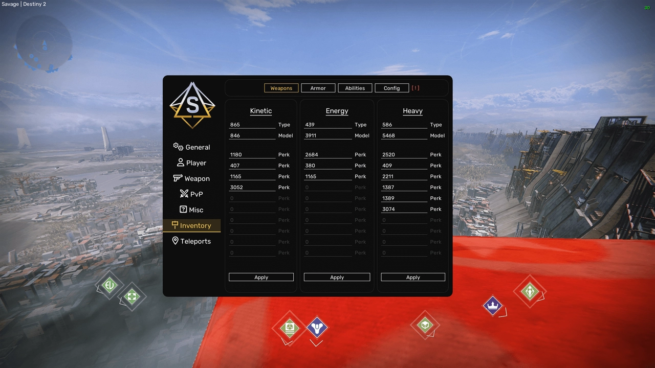 Savage чит для Destiny 2