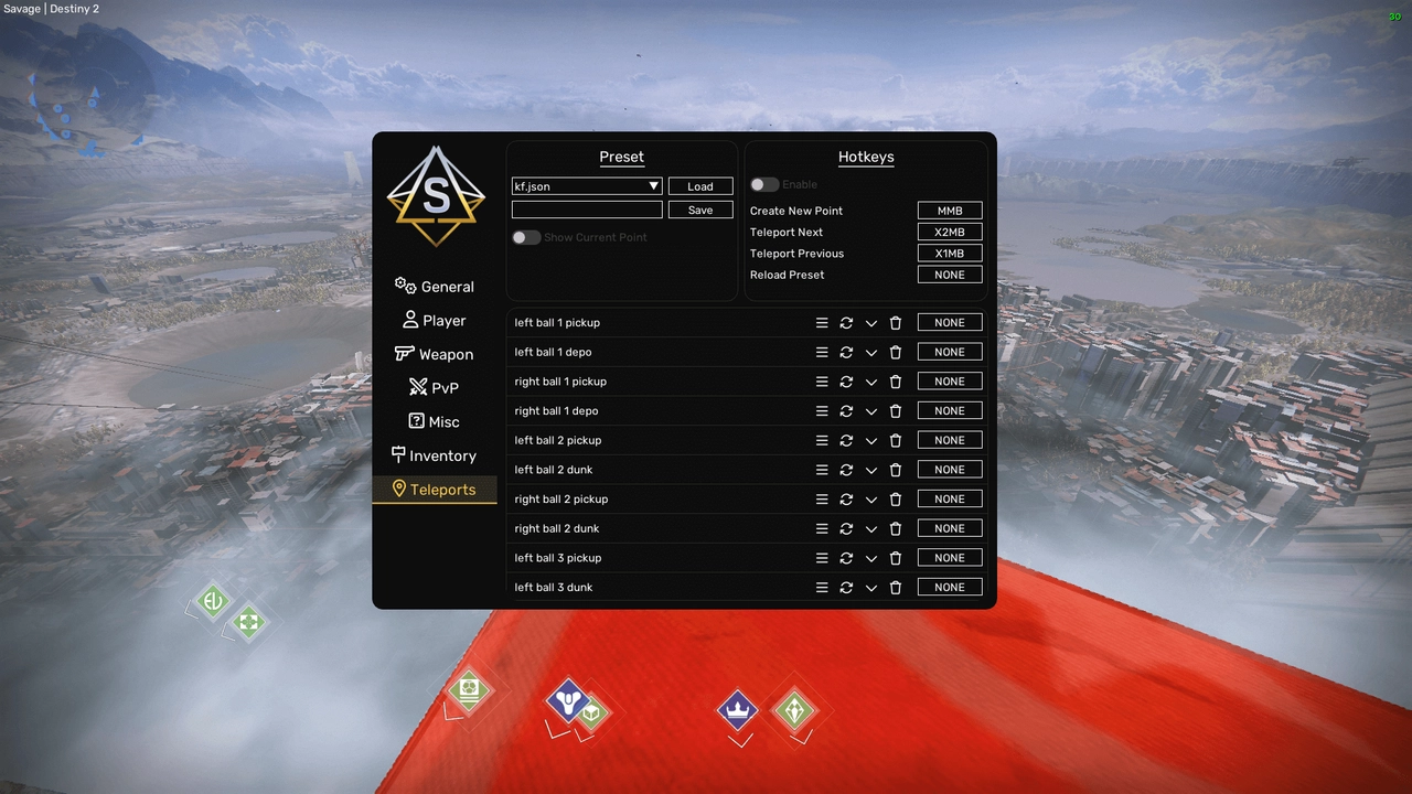 Savage чит для Destiny 2