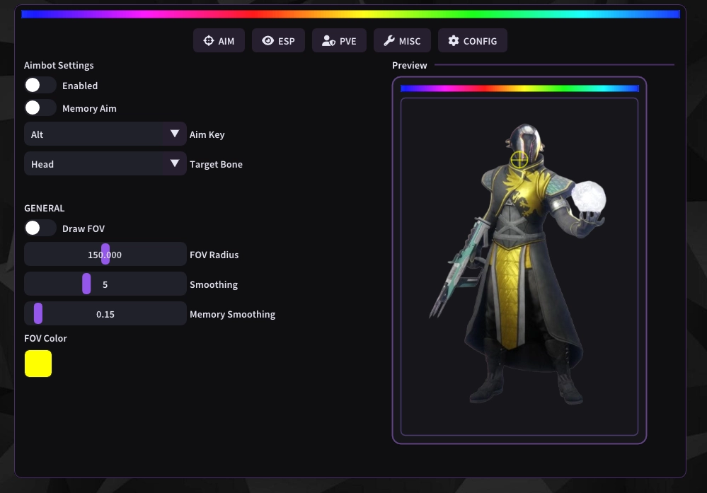 Untilted чит для Destiny 2