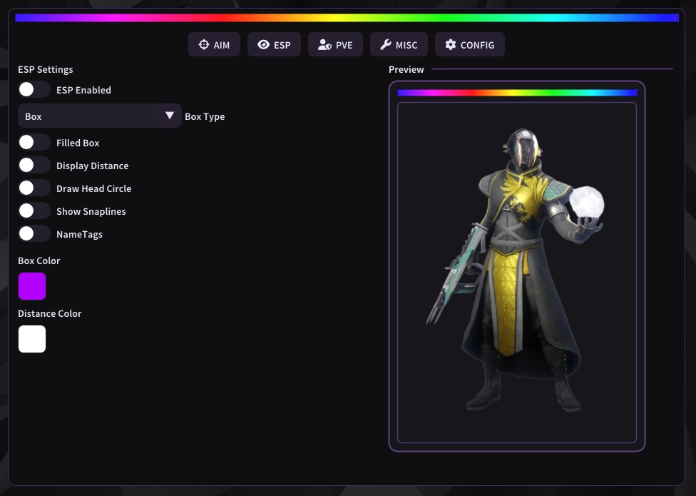 Untilted чит для Destiny 2
