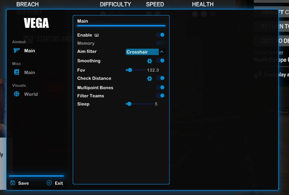 VEGA cheat for Rainbow Six Siege
